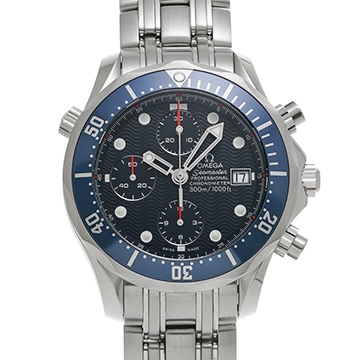 オメガ シーマスター プロフェッショナル 300 クロノグラフ 2599.80 ブルー メンズ 時計 【中古】【wristwatch】