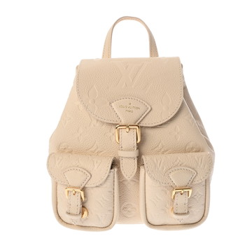 ルイ ヴィトン モノグラムアンプラント バックアップ クレーム M47106 アンプラントレザー レディース バッグ 【中古】【bag】