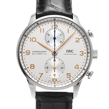 IWC ポルトギーゼ クロノグラフ IW371604 シルバー メンズ 時計 【中古】【wristwatch】
