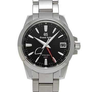 グランドセイコー ヘリテージコレクション スプリングドライブ GMT SBGE213 ブラック メンズ 時計 【中古】【wristwatch】