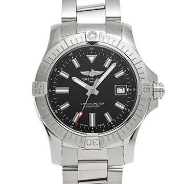 ブライトリング アベンジャー オートマチック 43 A17318101B1A1 ブラック メンズ 時計 【中古】【wristwatch】