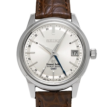 グランドセイコー メカニカル ハイビート 36000 GMT SBGJ017 シルバー メンズ 時計 【中古】【wristwatch】