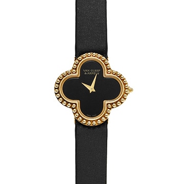 ヴァン クリーフ&アーペル ヴィンテージアルハンブラ WTYB02A5 ブラック レディース 時計 【中古】【wristwatch】