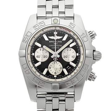 ブライトリング クロノマット 44 AB011012/B967 ブラック/シルバー メンズ 時計 【中古】【wristwatch】