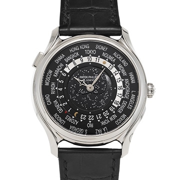 パテック フィリップ ワールドタイム ムーンフェイズ 175th 1300本限定 5575G-001 ブラック メンズ 時計 【中古】【wristwatch】