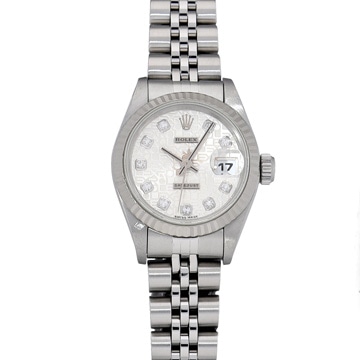 ロレックス デイトジャスト 69174G シルバーコンピュータ/ダイヤモンド レディース 時計 【中古】【wristwatch】
