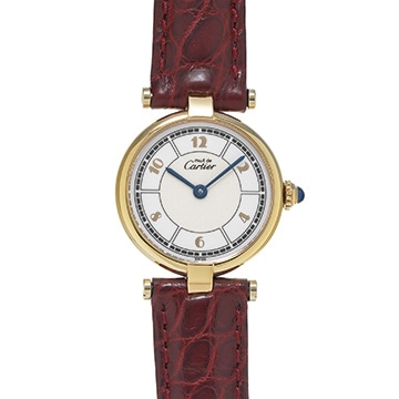 カルティエ マストVLC ヴァンドーム SM W1009854 ホワイト レディース 時計 【中古】【wristwatch】