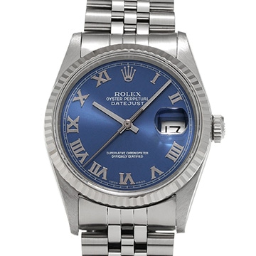 ロレックス デイトジャスト 16234 ブルー メンズ 時計 【中古】【wristwatch】