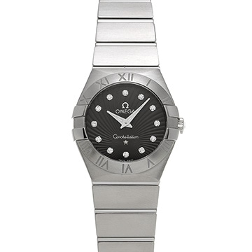 オメガ コンステレーション ブラッシュ 123.10.27.60.51.001 ブラック/ダイヤモンド レディース 時計 【中古】【wristwatch】