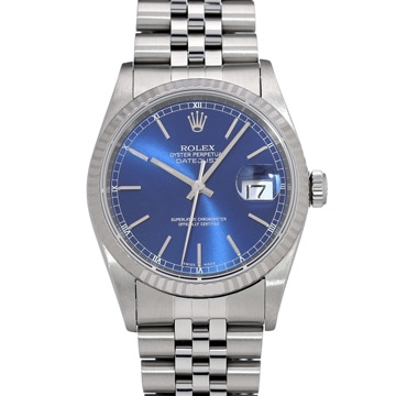 ロレックス デイトジャスト 16234 ブルー メンズ 時計 【中古】【wristwatch】