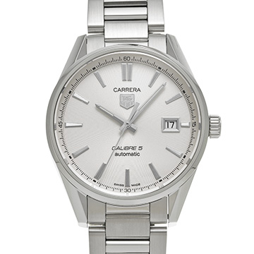 タグ ホイヤー カレラ キャリバー5 WAR211B.BA0782 シルバー メンズ 時計 【中古】【wristwatch】
