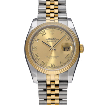 ロレックス デイトジャスト 116233 シャンパン メンズ 時計 【中古】【wristwatch】