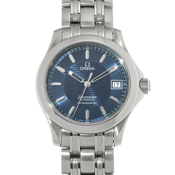 オメガ シーマスター 120 2501.81 ブルー メンズ 時計 【中古】【wristwatch】