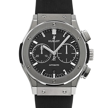 ウブロ クラシックフュージョン チタニウム クロノグラフ 521.NX.1171.LR マットブラック メンズ 時計 【中古】【wristwatch】