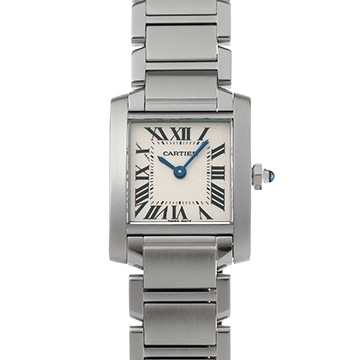 カルティエ タンクフランセーズ SM W51008Q3 シルバー レディース 時計 【中古】【wristwatch】