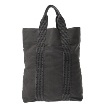 エルメス エールライン カバス グレー キャンバス ユニセックス バッグ 【中古】【bag】