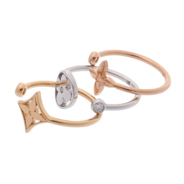 ルイ ヴィトン モノグラムイディール リング #50 ゴールド K18ピンクゴールド PG/K18ホワイトゴールド WG/K18イエローゴールド PG レディース ジュエリー 【中古】【jewelry】