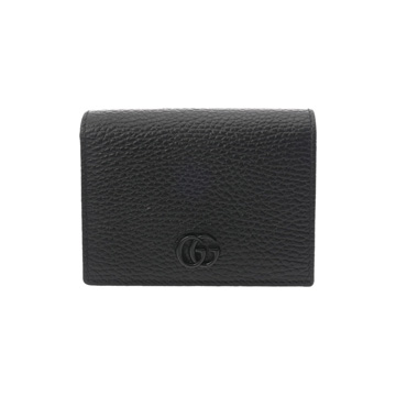 グッチ GGマーモント コンパクトウォレット ブラック 456126 534563 レザー ユニセックス 財布 【中古】【purse】