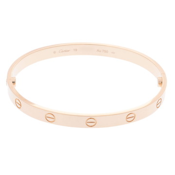 カルティエ ラブブレスレット #19 新型 ゴールド K18イエローゴールド YG レディース ジュエリー 【中古】【jewelry】