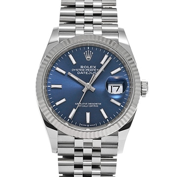 ロレックス デイトジャスト 36 126234 ブライトブルー メンズ 時計 【中古】【wristwatch】