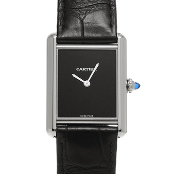 カルティエ タンク マスト ドゥ カルティエ LM WSTA0072 ブラックラッカー メンズ 時計 【中古】【wristwatch】