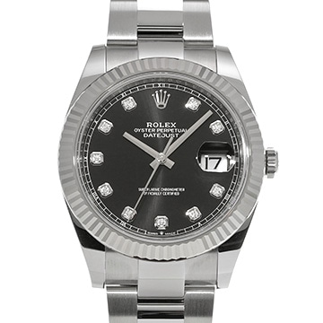 ロレックス デイトジャスト 41 126334G ブラック/ダイヤモンド メンズ 時計 【新品】【wristwatch】