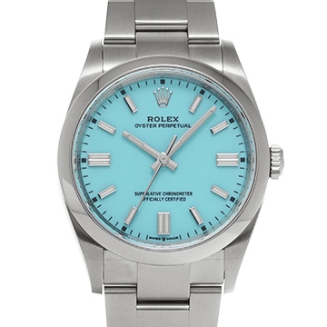 ロレックス オイスターパーペチュアル 36 126000 ターコイズブルー メンズ 時計 【中古】【wristwatch】