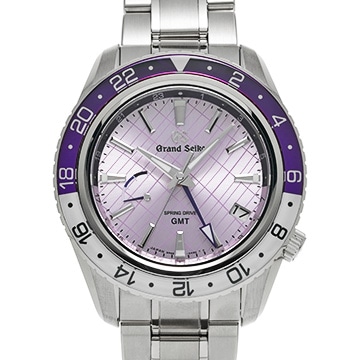 グランドセイコー スプリングドライブ　GMT　銀座限定モデル SBGE313 パープル メンズ 時計 【中古】【wristwatch】