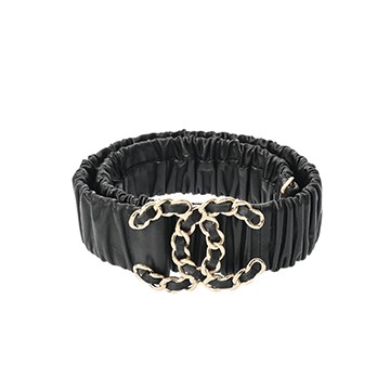 シャネル ココマークバックル ブラック カーフ レディース 【中古】【other】