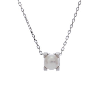 カルティエ Cドゥ ネックレス シルバー K18ホワイトゴールド WG/パール レディース ジュエリー 【中古】【jewelry】