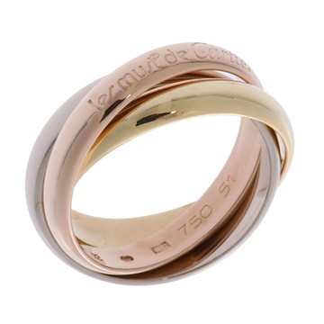 カルティエ トリニティリング #51 ゴールド K18イエローゴールド YG/K18ピンクゴールド PG/K18ホワイトゴールドWG レディース ジュエリー 【中古】【jewelry】