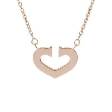 カルティエ Cハート ネックレス ゴールド K18イエローゴールド YG レディース ジュエリー 【中古】【jewelry】