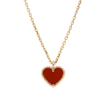 ヴァン クリーフ&アーペル スウィートアルハンブラ ハート ネックレス ゴールド VCARN59N00 K18ピンクゴールド PG レディース ジュエリー 【中古】【jewelry】