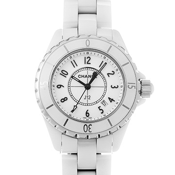 シャネル J12 33MM H0968 ホワイトラッカー レディース 時計 【中古】【wristwatch】