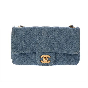 シャネル ミニフラップバッグ 20 ココボール ブルー AS1787 デニム レディース バッグ 【中古】【bag】