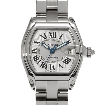 カルティエ ロードスター LM W62000V3 シルバー レディース 時計 【中古】【wristwatch】