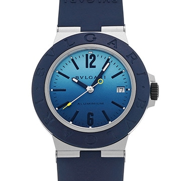 ブルガリ ブルガリブルガリ アルミニウム カプリ BB40AT ブルーグラデーション メンズ 時計 【中古】【wristwatch】