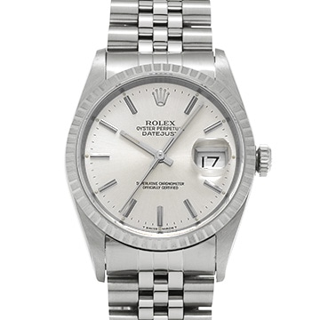 ロレックス デイトジャスト 16220 シルバー メンズ 時計 【中古】【wristwatch】