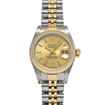ロレックス デイトジャスト 79173 シャンパン レディース 時計 【中古】【wristwatch】