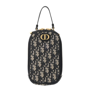 ディオール Montaigne Callin Dior フォンホルダー ブルー S2114UTZQ_M928 オブリークジャガードキャンバス レディース バッグ 【中古】【bag】