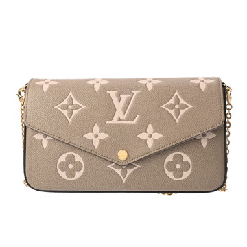 ルイ ヴィトン モノグラムアンプラント ポシェットフェリシー トゥルトレール/クレーム M82610 レザー レディース バッグ 【中古】【bag】