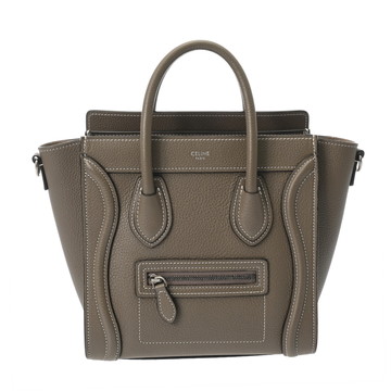 セリーヌ ラゲージ ナノ 2WAY スリ 189243DRU.09SO ドラムドカーフ レディース バッグ 【中古】【bag】