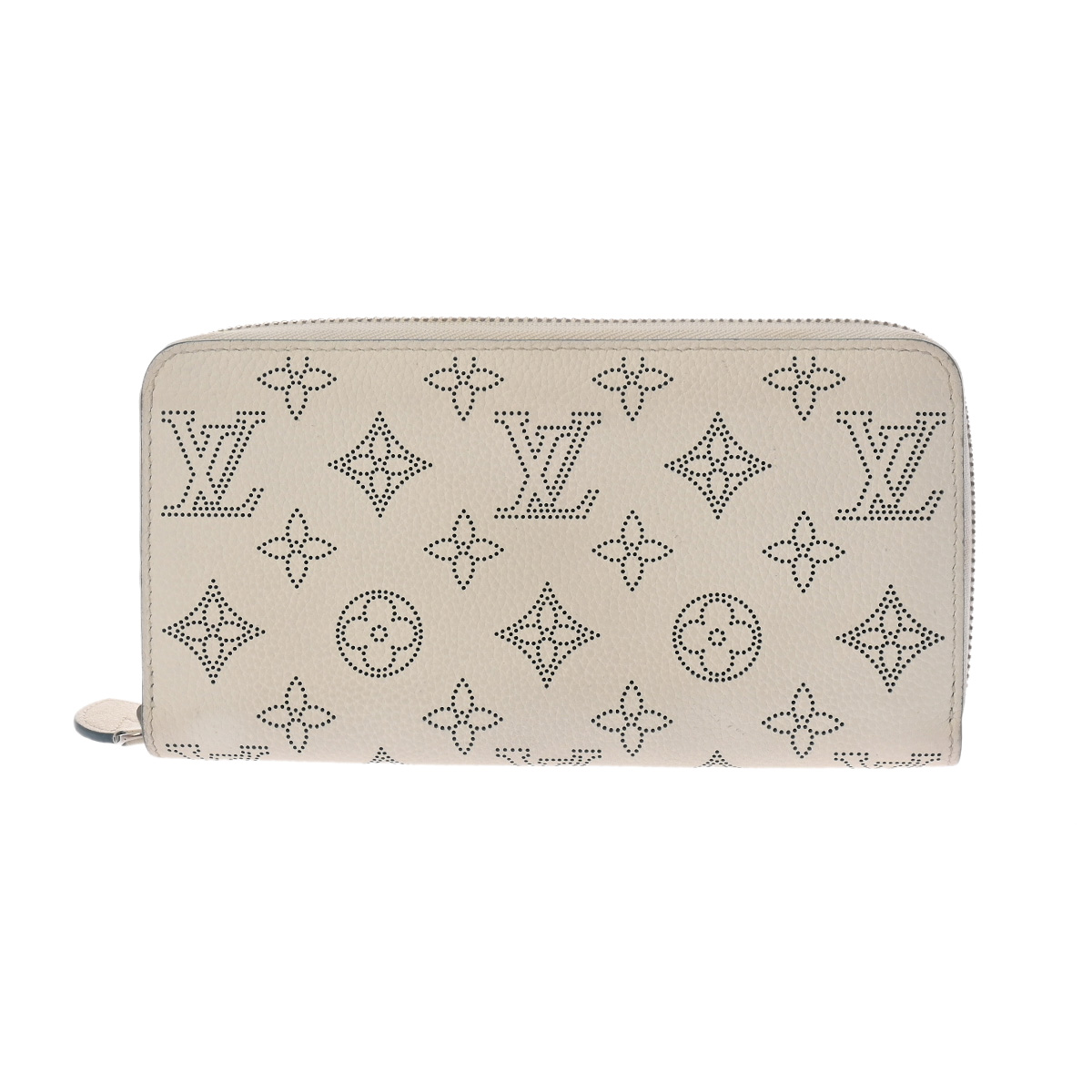 ルイ ヴィトン モノグラムマヒナ ジッピーウォレット スノー/ブルーオラージュ M69215 レザー レディース 財布 【中古】【purse】