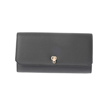 ヴァレクストラ シティウォレット ダークグレー SGBR002028LOCPL99GF ソフトカーフ レディース 財布 【中古】【purse】