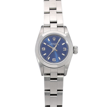 ロレックス オイスターパーペチュアル 67180 ブルー レディース 時計 【中古】【wristwatch】