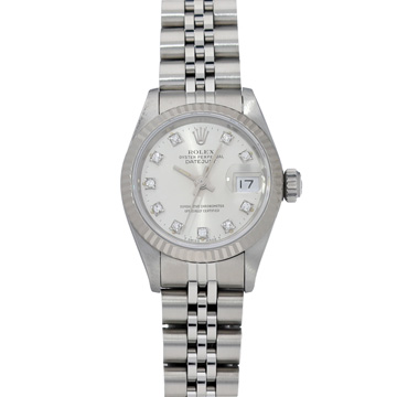 ロレックス デイトジャスト 69174G シルバー/ダイヤモンド レディース 時計 【中古】【wristwatch】
