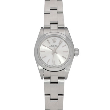 ロレックス オイスターパーペチュアル 76080 シルバー レディース 時計 【中古】【wristwatch】