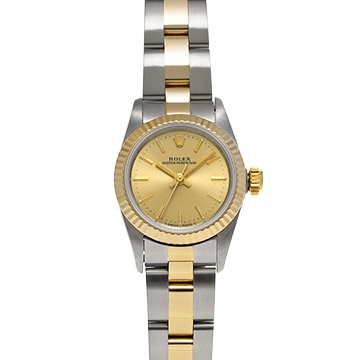 ロレックス オイスターパーペチュアル 67193 シャンパン レディース 時計 【中古】【wristwatch】