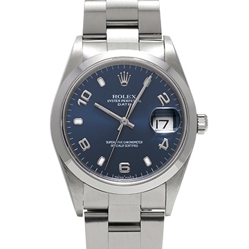ロレックス オイスターパーペチュアル デイト 15200 ブルー メンズ 時計 【中古】【wristwatch】