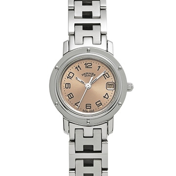 エルメス クリッパー CL4.210 オレンジ レディース 時計 【中古】【wristwatch】